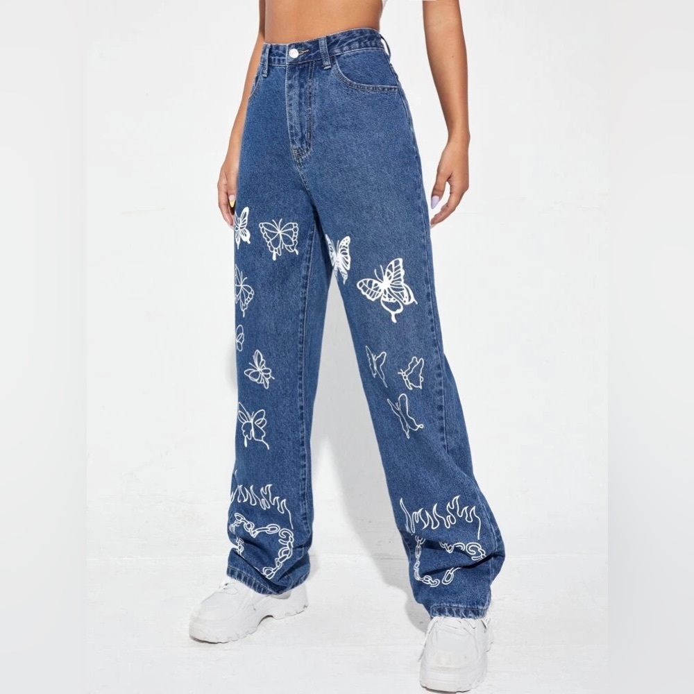 White 🦋 JEANS DENIM